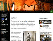 Tablet Screenshot of blackmarketboutique.com